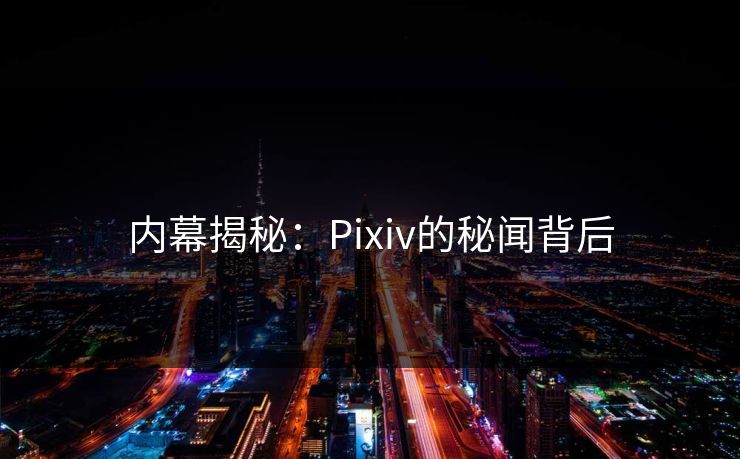 内幕揭秘：Pixiv的秘闻背后